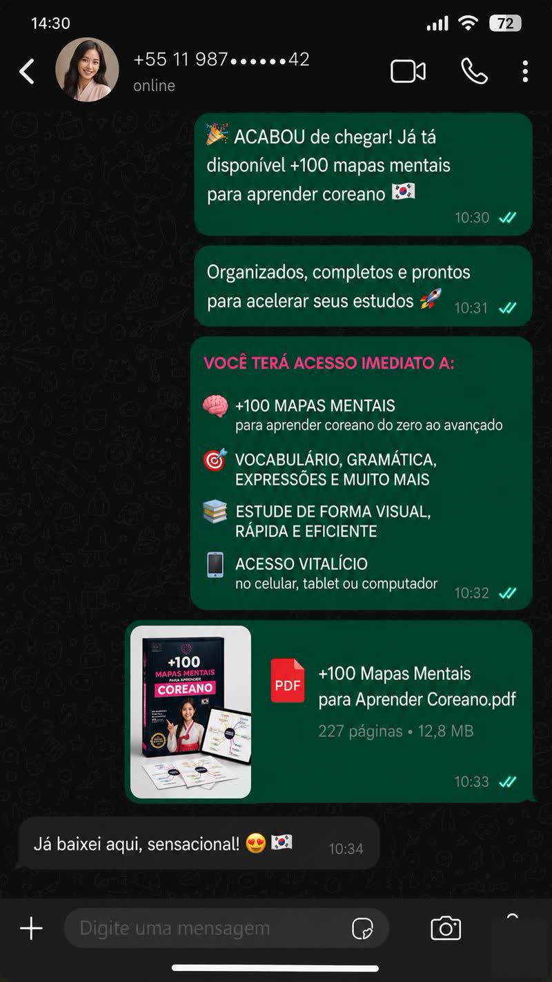 Testemunho por WhatsApp