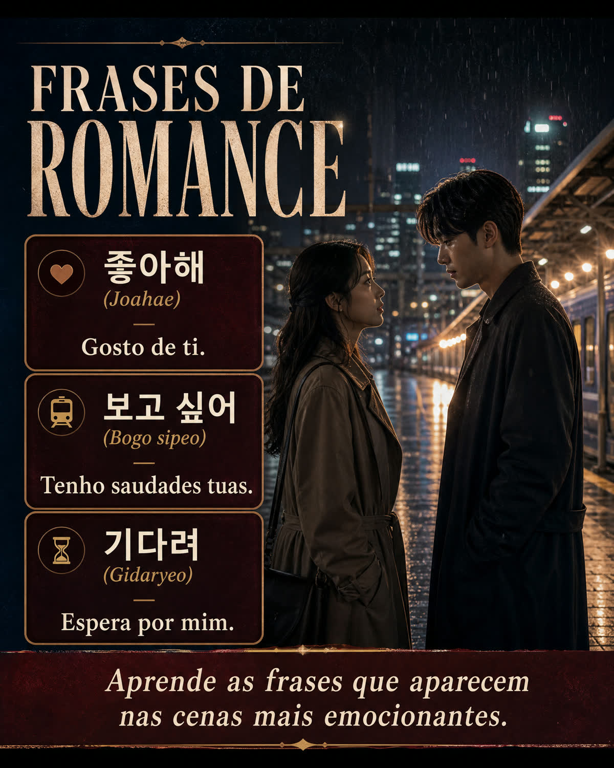 Mapa mental, frases de romance em k-drama